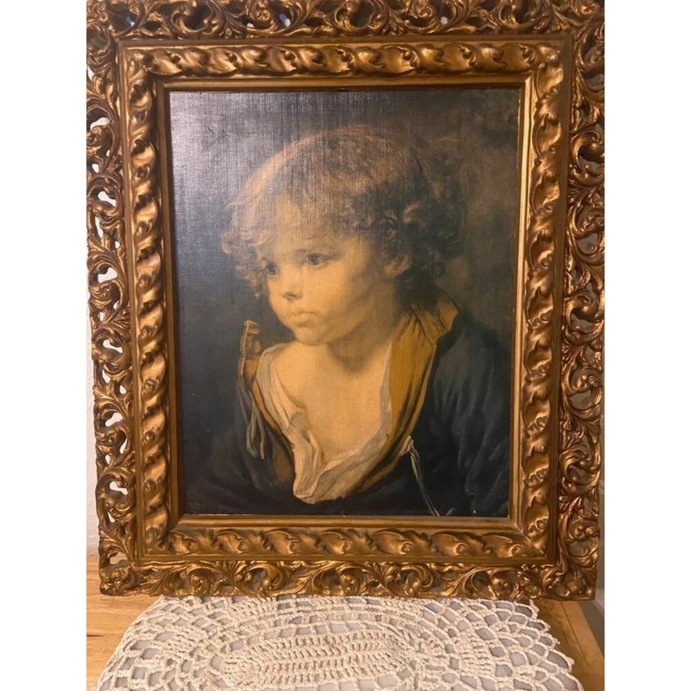 A Blond-Haired Boy with an Open Shirt Art